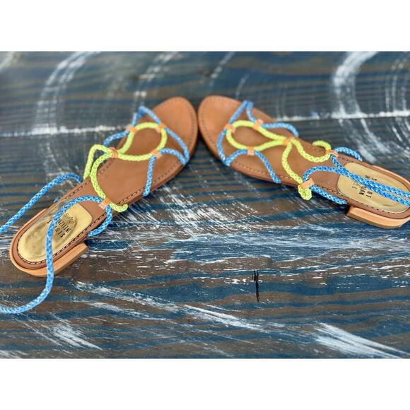 Stuart Weitzman Womens rope Sandals, size 8.5, Strappy & Colorful - Picture 11 of 14